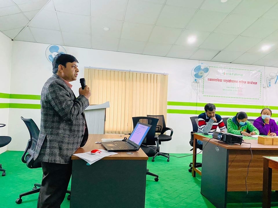 Agriculture and Animal Husbandy Training Program at Myagdi